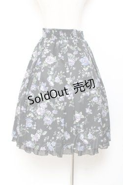 画像2: axes femme / 花柄タックスカート M ワイン Y-25-11-05-171-AX-SK-SZ-ZY