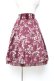 画像1: axes femme / 花柄タックスカート M ワイン Y-25-11-05-172-AX-SK-SZ-ZY (1)