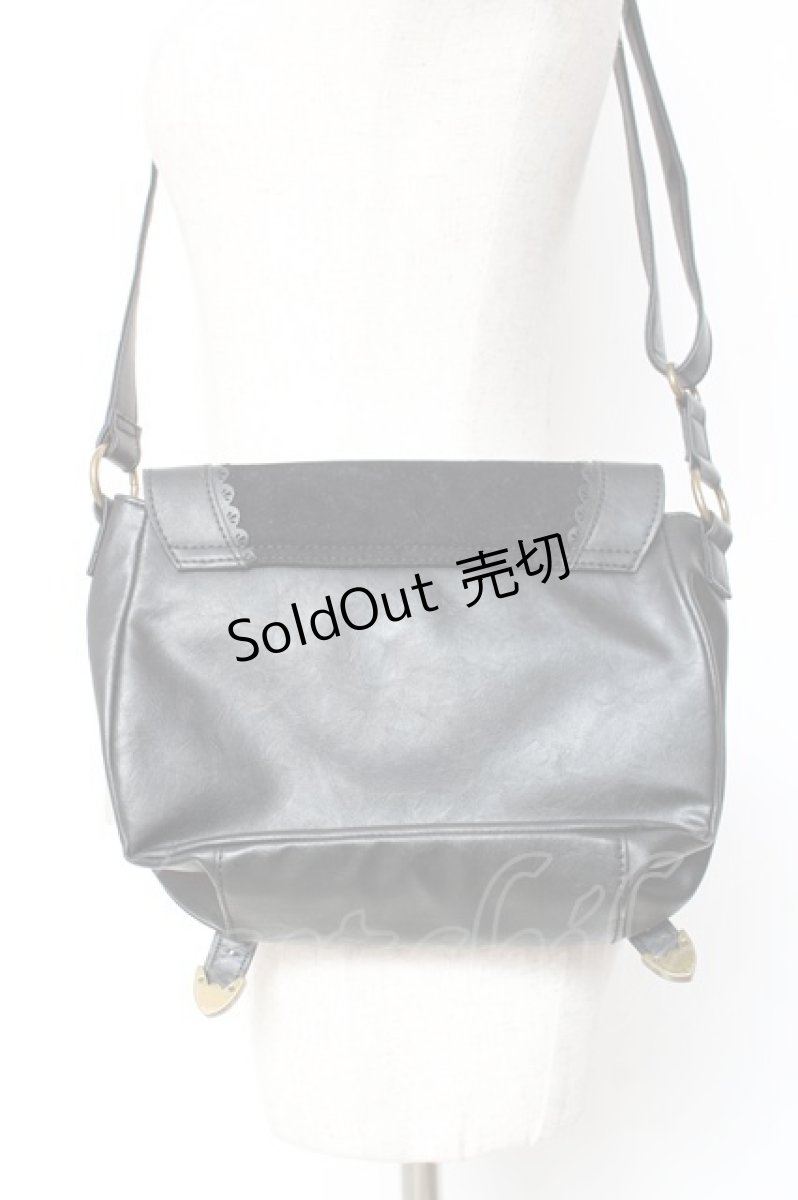 画像3: 【SALE】axes femme / お花付きショルダーバッグ  黒 Y-25-11-05-025-AX-BG-SZ-ZT273 (3)