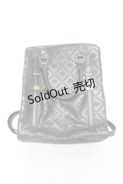 画像1: axes femme / 型押し２ＷＡＹリュック  黒 Y-25-11-05-027-AX-BG-SZ-ZY