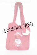 m petit by misako / サンリオキャラクターズコラボ ハローキティ トートバッグ  濃赤 Y-25-11-05-028-LO-BG-SZ-ZY
