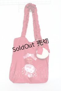 m petit by misako / サンリオキャラクターズコラボ ハローキティ トートバッグ  濃赤 Y-25-11-05-028-LO-BG-SZ-ZY