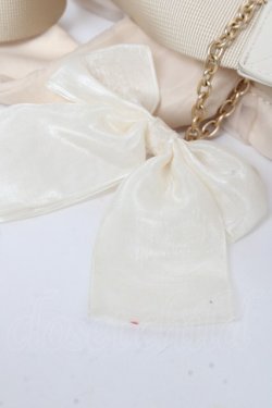 画像4: m petit by misako / リボンチャーム付きショルダーバッグ  中白 Y-25-11-05-030-LO-BG-SZ-ZY