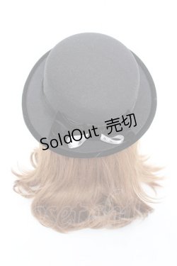 画像1: m petit by misako / NINA'Sカンカン帽  黒 Y-25-11-05-033-LO-AC-SZ-ZY