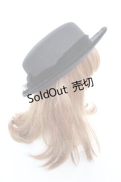 画像3: m petit by misako / NINA'Sカンカン帽  黒 Y-25-11-05-033-LO-AC-SZ-ZY