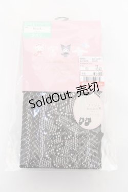 画像1: 【SALE】m petit by misako / ECAMクロミタグタイツ L-LL 中黒 Y-25-11-05-005-LO-ZA-SZ-ZT450