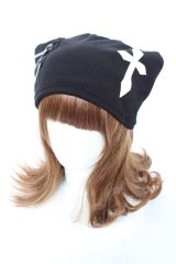 ACDC RAG / 冥闇ネコミミクロスハット  黒 Y-25-11-05-037-PU-AC-SZ-ZY