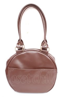 画像2: axes femme kawaii / ツインリボンラウンドバッグ  茶 Y-25-11-06-006-AX-BG-SZ-ZY