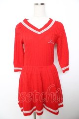 Swankiss /ニットフレアワンピース   Y-25-11-06-044-CA-OP-SZ-ZY