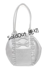 axes femme kawaii / ツインリボンラウンドハンドバッグ  黒 Y-25-11-06-007-AX-BG-SZ-ZY