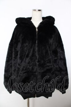 画像1: axes femme / ファーパーカー  黒 Y-25-11-06-053-AX-CO-AS-ZY