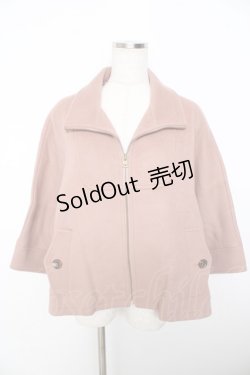 画像1: Jane Marple / COATジップショートコート  ピンク Y-25-11-06-054-JM-CO-AS-ZY
