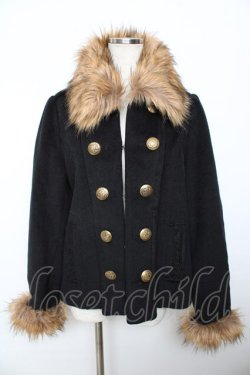 画像1: axes femme / ナポレオンコート M 黒 Y-25-11-06-056-AX-CO-SZ-ZY