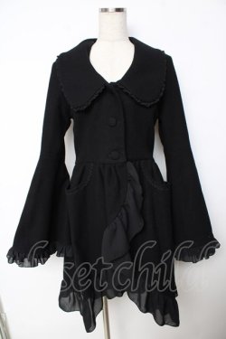 画像1: ATELIER PIERROT / 姫袖コート  黒 Y-25-11-06-059-EL-CO-AS-ZY