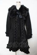 ATELIER PIERROT / Lunar Lattice Coat -Princess Sleeves-  黒 Y-25-11-06-060-EL-CO-SZ-ZY