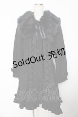ATELIER PIERROT / Lunar Lattice Coat -Princess Sleeves-  黒 Y-25-11-06-060-EL-CO-SZ-ZY