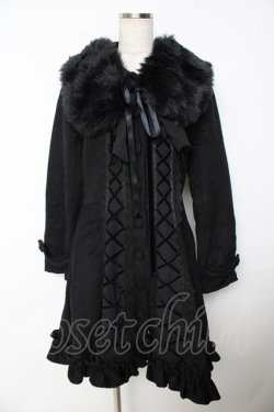 画像1: ATELIER PIERROT / Lunar Lattice Coat -Princess Sleeves-  黒 Y-25-11-06-060-EL-CO-SZ-ZY
