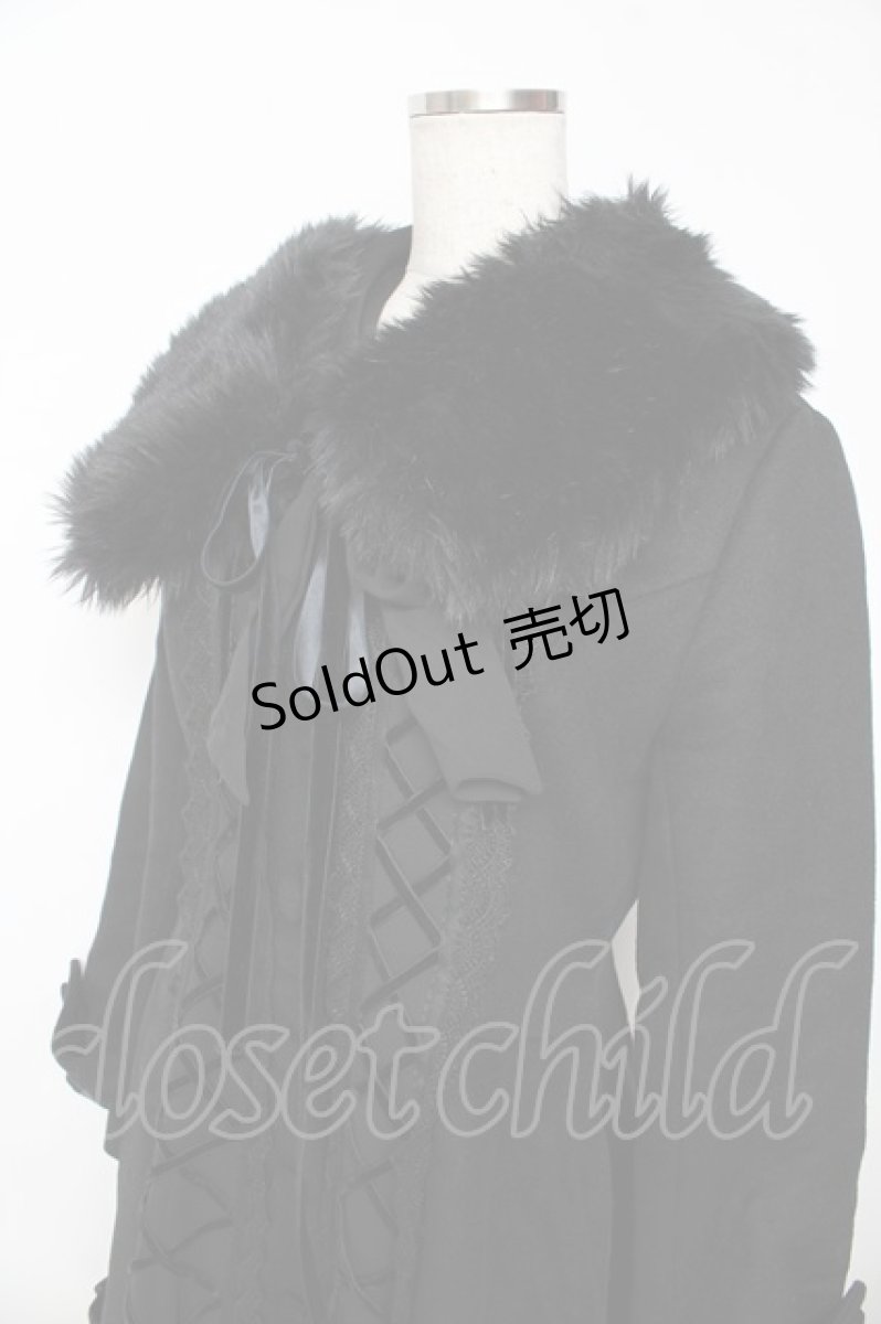 画像3: ATELIER PIERROT / Lunar Lattice Coat -Princess Sleeves-  黒 Y-25-11-06-060-EL-CO-SZ-ZY (3)
