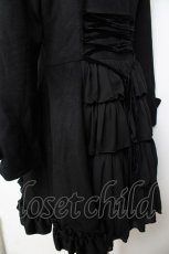 画像4: ATELIER PIERROT / Lunar Lattice Coat -Princess Sleeves-  黒 Y-25-11-06-060-EL-CO-SZ-ZY (4)