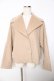 画像1: axes femme / ビック襟ショートコート M ベージュ Y-25-11-06-062-AX-CO-SZ-ZY (1)