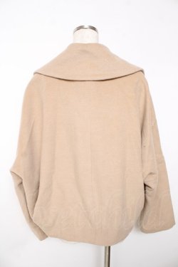 画像2: axes femme / ビック襟ショートコート M ベージュ Y-25-11-06-062-AX-CO-SZ-ZY
