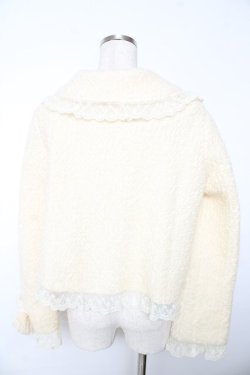 画像2: BABY,THE STARS SHINE BRIGHT / Teddy Ribbonショートジャケット  オフ Y-25-11-06-065-BA-CO-AS-ZY