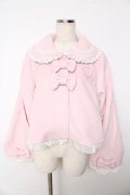 BABY,THE STARS SHINE BRIGHT / クララリボンショートジャケット - ピンク Y-25-11-06-066-BA-CO-SZ-ZY