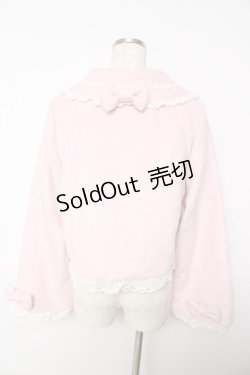 画像2: BABY,THE STARS SHINE BRIGHT / クララリボンショートジャケット - ピンク Y-25-11-06-066-BA-CO-SZ-ZY