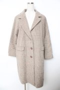 F&A / COATビッグチェスターコート F オフホワイトｘブラウン Y-25-11-06-069-LO-CO-SZ-ZY