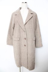 F&A / COATビッグチェスターコート F オフホワイトｘブラウン Y-25-11-06-069-LO-CO-SZ-ZY