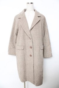 F&A / COATビッグチェスターコート F オフホワイトｘブラウン Y-25-11-06-069-LO-CO-SZ-ZY