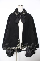 Princess Chronicles / 皇子系刺繍入りマント L 黒 Y-25-11-06-070-PU-CO-SZ-ZY