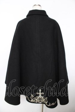 画像2: Princess Chronicles / 皇子系刺繍入りマント L 黒 Y-25-11-06-070-PU-CO-SZ-ZY