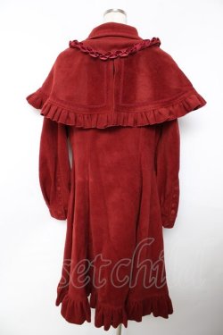 画像2: Hoshibako Works / アイシング・フリル　ケープ付きプリンセスラインコート  ワイン Y-25-11-06-071-LO-CO-SZ-ZY