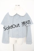axes femme kawaii / ケープ付ショートコート M サックス Y-25-11-06-078-AX-CO-SZ-ZY
