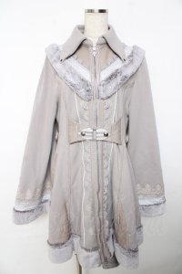 Ozz oneste / Dark Wizard 裏起毛カーデ  グレー Y-25-11-06-079-OO-CO-SZ-ZY