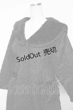 画像3: axes femme kawaii / ハートキルティングコート M 黒 Y-25-11-06-082-AX-CO-SZ-ZY