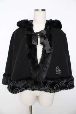 画像1: BABY,THE STARS SHINE BRIGHT / 赤ずきんちゃんケープ - 黒 Y-25-11-06-085-BA-JA-SZ-ZY