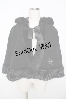 画像1: BABY,THE STARS SHINE BRIGHT / 赤ずきんちゃんケープ - 黒 Y-25-11-06-085-BA-JA-SZ-ZY