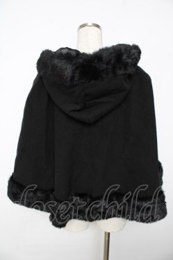 画像2: BABY,THE STARS SHINE BRIGHT / 赤ずきんちゃんケープ - 黒 Y-25-11-06-085-BA-JA-SZ-ZY