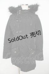 SEX POT ReVeNGe / ミリタリーモッズコート  黒 Y-25-11-06-087-SP-CO-SZ-ZY