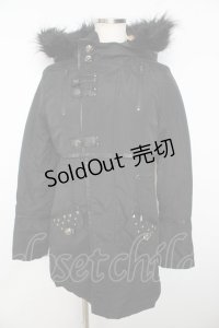 SEX POT ReVeNGe / ミリタリーモッズコート  黒 Y-25-11-06-087-SP-CO-SZ-ZY