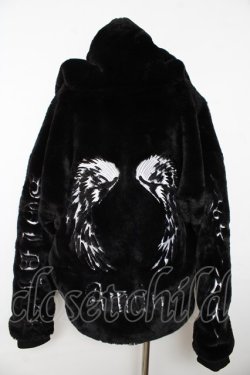 画像2: Amilige / ウイング刺繍ファーZIPコート F ブラック Y-25-11-06-089-PU-CO-SZ-ZY