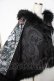 画像3: Qutie Frash / 和柄切り替えポンチョ  黒 Y-25-11-06-090-QU-CO-SZ-ZY (3)