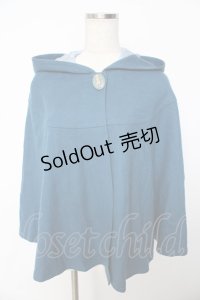 Jane Marple / シャペロンルージュのケープマント M ブルー Y-25-11-06-093-JM-JA-SZ-ZY