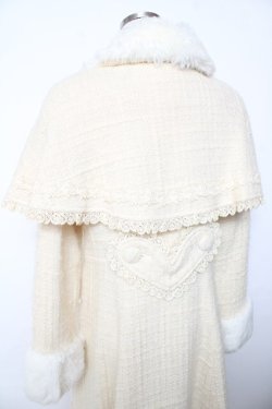 画像4: BABY,THE STARS SHINE BRIGHT / ツイードケープ付きコート  アイボリー Y-25-11-06-094-BA-CO-SZ-ZY