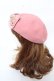 画像2: Leur Getter / ダブルリボン付ベレー  ピンク Y-25-11-06-011-LU-AC-SZ-ZY (2)