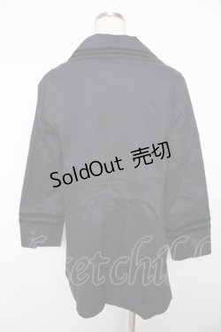 画像2: Jane Marple / ノスタルジアギャバのマリンコート  ネイビー Y-25-11-06-102-JM-CO-SZ-ZY