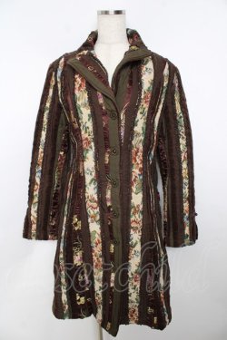 画像1: Ozz On / ゴブラン中綿ロングコート  カーキ Y-25-11-06-107-OO-CO-SZ-ZY