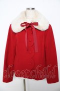 Melody BasKet / ファーティペットスカラップショートコート  赤 Y-25-11-06-108-LO-CO-AS-ZY